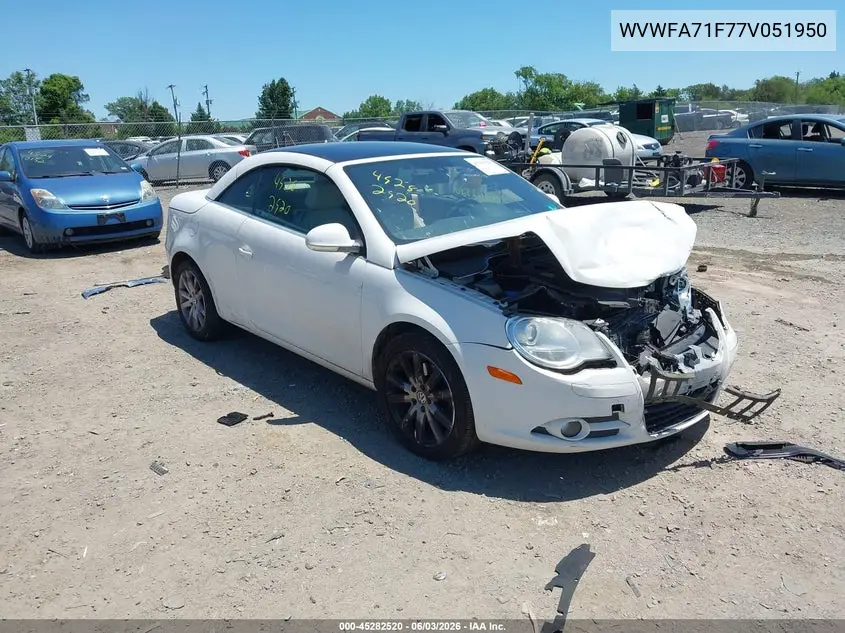 2007 Volkswagen Eos 2.0T VIN: WVWFA71F77V051950 Lot: 45282520