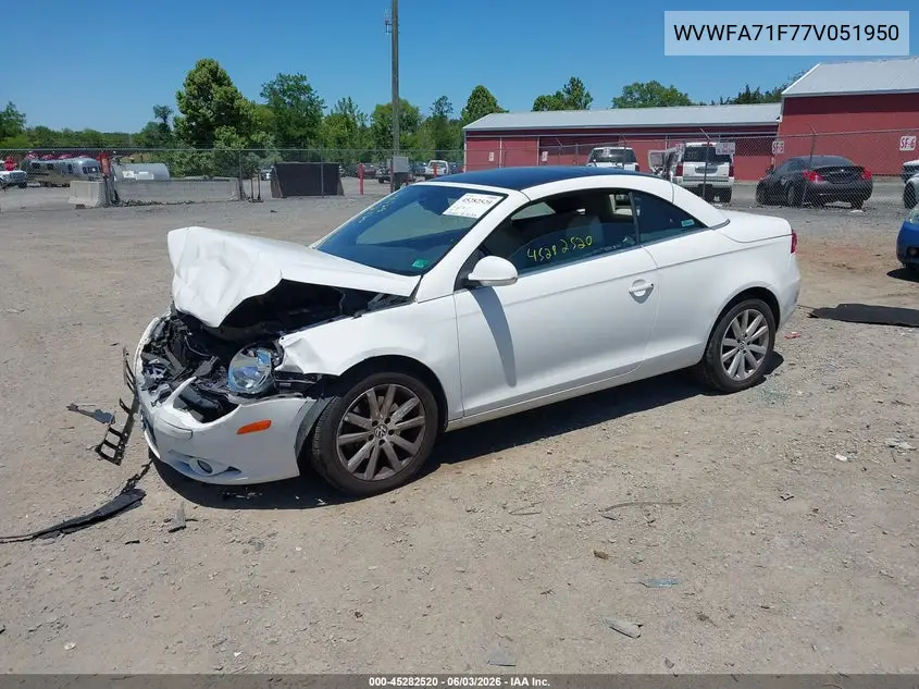2007 Volkswagen Eos 2.0T VIN: WVWFA71F77V051950 Lot: 45282520