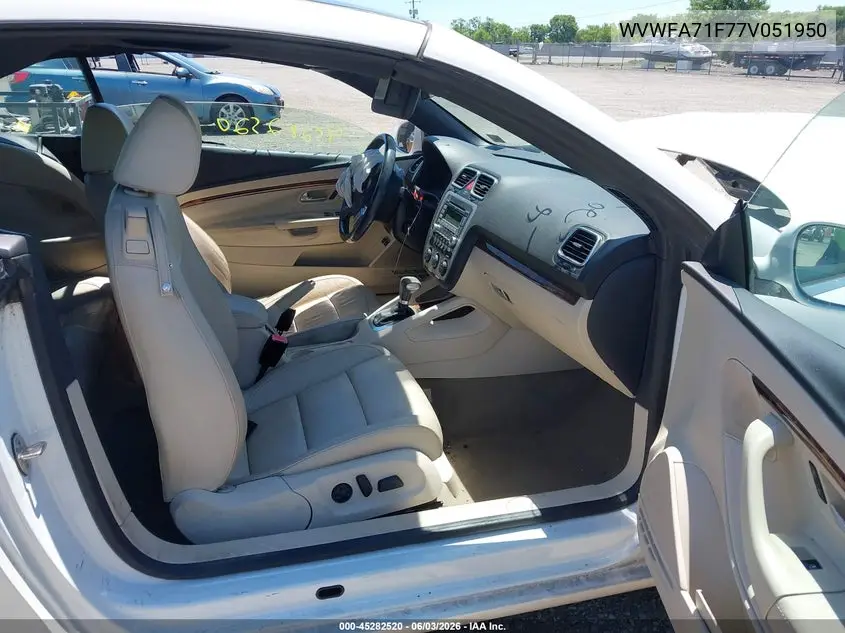 2007 Volkswagen Eos 2.0T VIN: WVWFA71F77V051950 Lot: 45282520