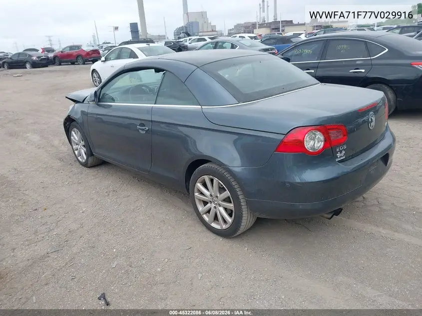 2007 Volkswagen Eos 2.0T VIN: WVWFA71F77V029916 Lot: 45322086