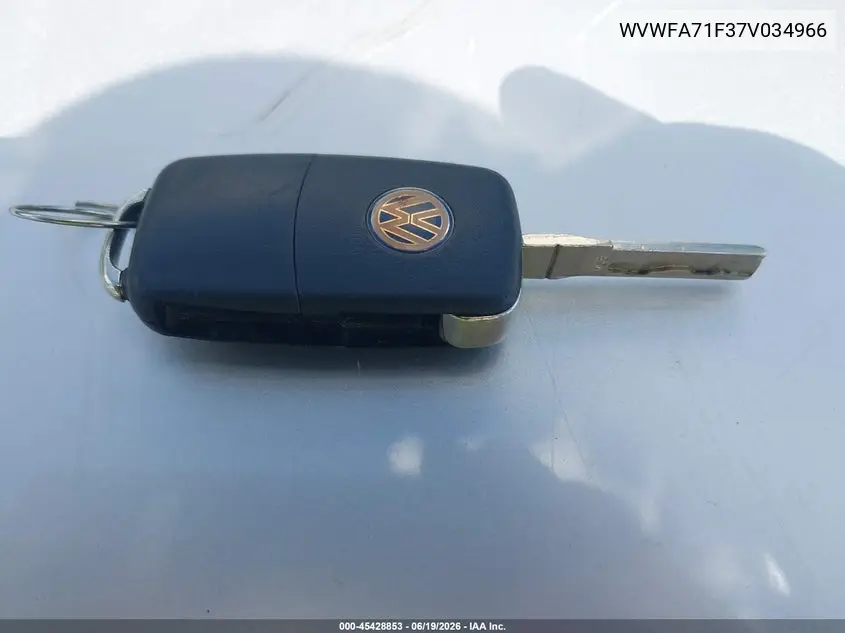 2007 Volkswagen Eos 2.0T VIN: WVWFA71F37V034966 Lot: 45428853