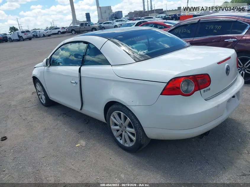 2007 Volkswagen Eos 2.0T VIN: WVWFA71F37V034966 Lot: 45428853