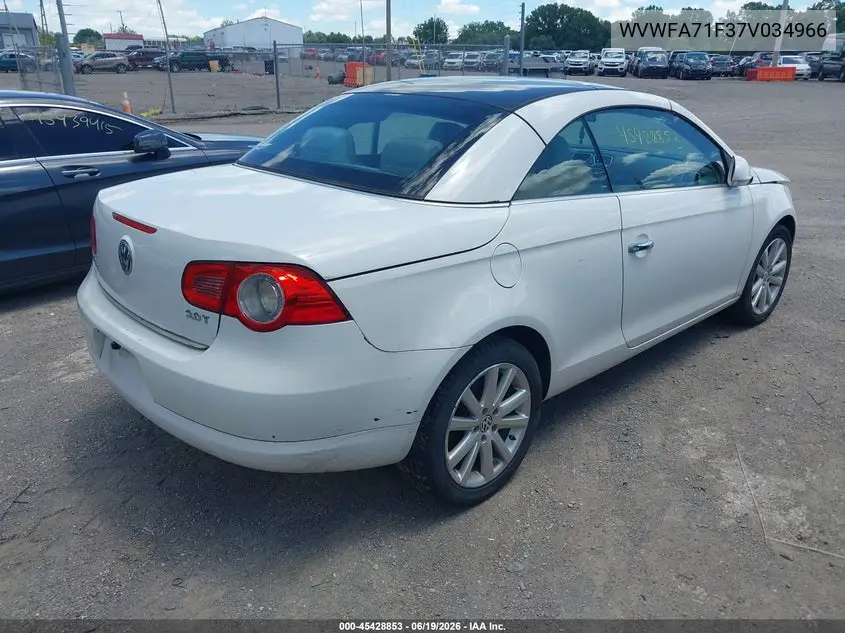 2007 Volkswagen Eos 2.0T VIN: WVWFA71F37V034966 Lot: 45428853