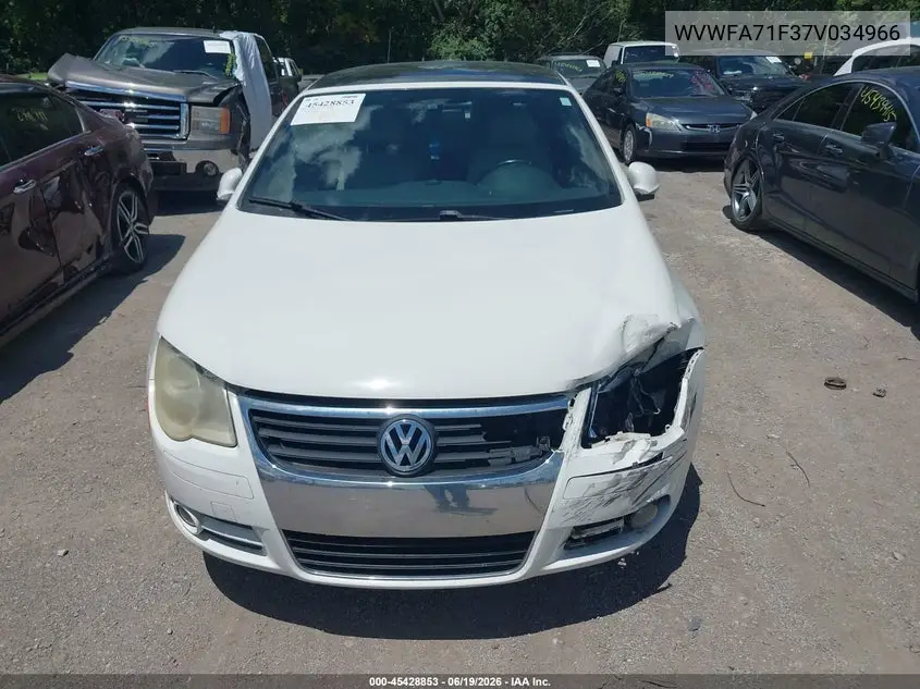 2007 Volkswagen Eos 2.0T VIN: WVWFA71F37V034966 Lot: 45428853