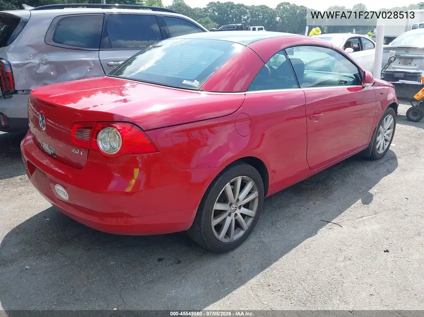 2007 Volkswagen Eos 2.0T VIN: WVWFA71F27V028513 Lot: 45549860