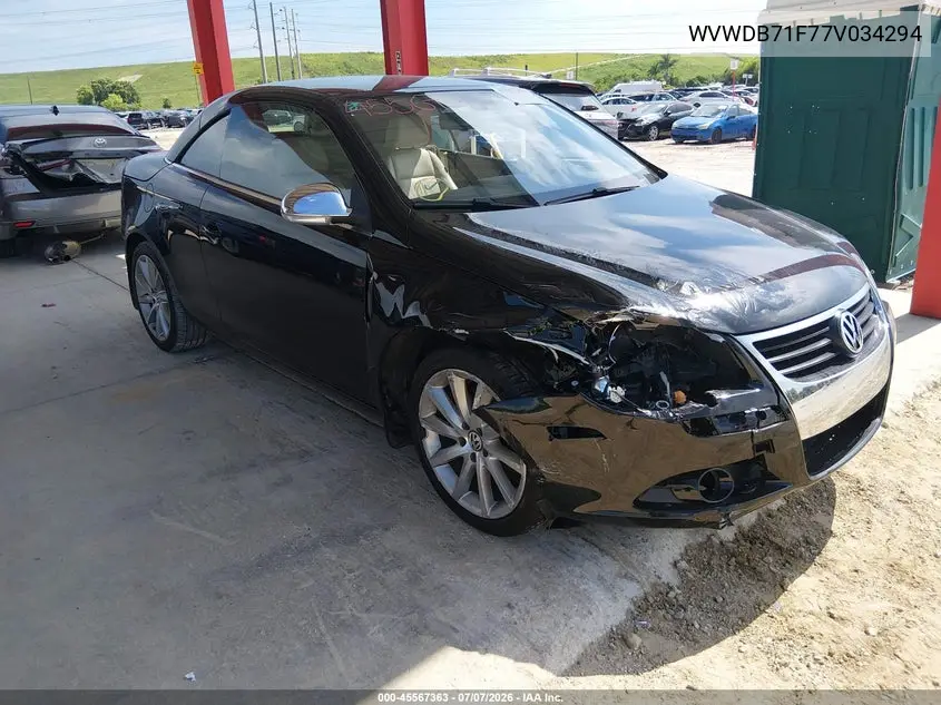 2007 Volkswagen Eos 3.2L VIN: WVWDB71F77V034294 Lot: 45567363