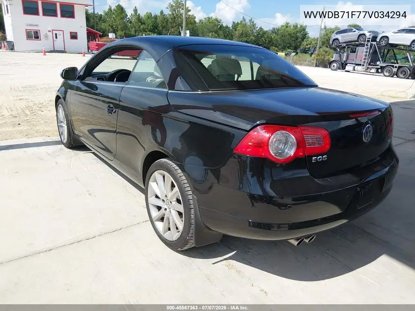 2007 Volkswagen Eos 3.2L VIN: WVWDB71F77V034294 Lot: 45567363