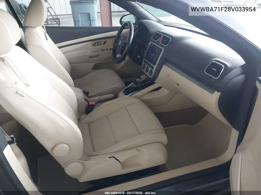 2008 Volkswagen Eos Komfort/Turbo VIN: WVWBA71F28V033954 Lot: 44581010
