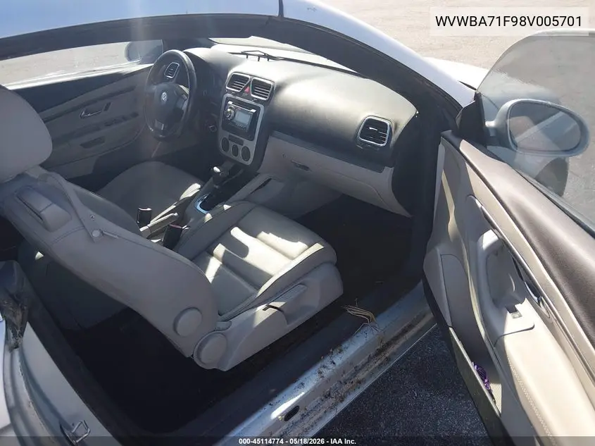 2008 Volkswagen Eos VIN: WVWBA71F98V005701 Lot: 45114774