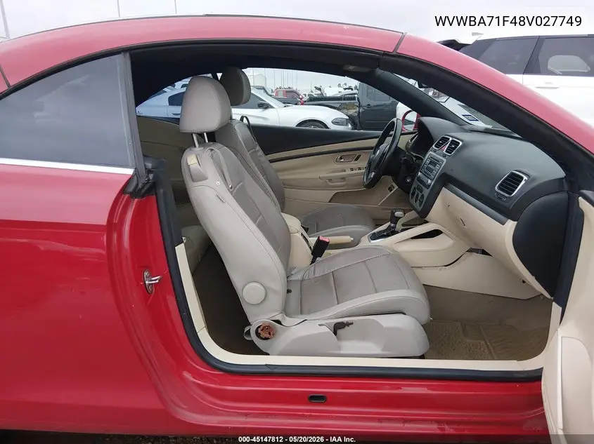 2008 Volkswagen Eos Turbo VIN: WVWBA71F48V027749 Lot: 45147812