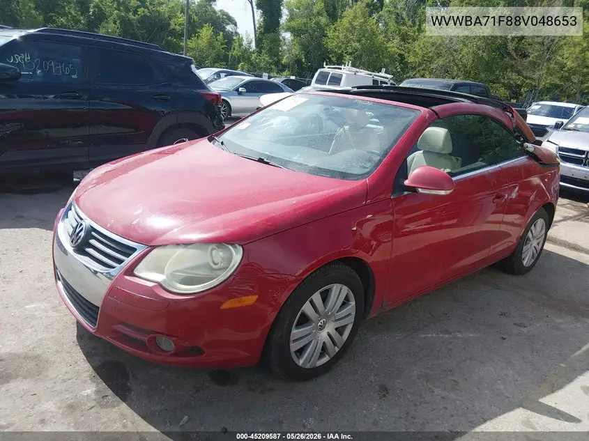 2008 Volkswagen Eos Komfort VIN: WVWBA71F88V048653 Lot: 45209587