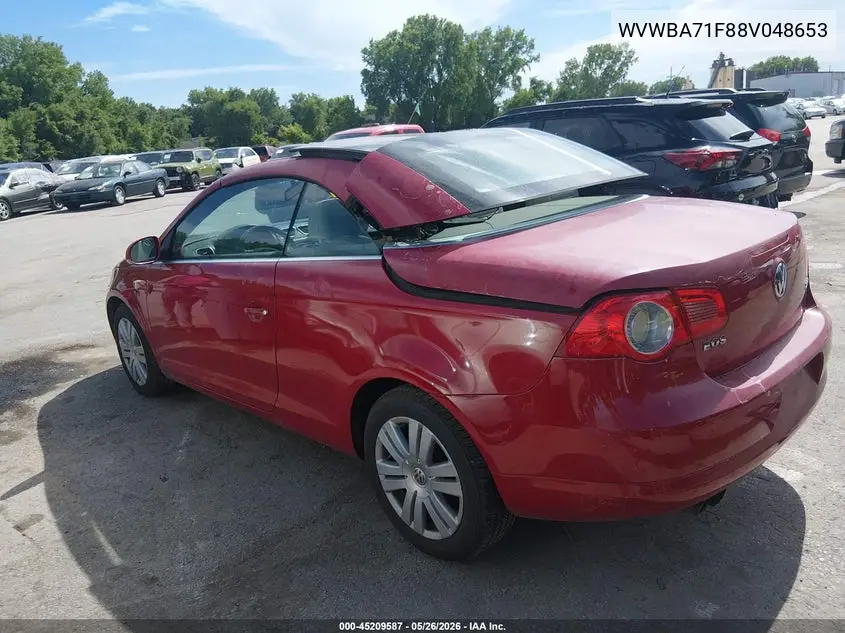 2008 Volkswagen Eos Komfort VIN: WVWBA71F88V048653 Lot: 45209587