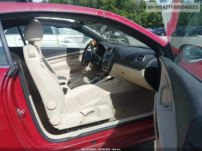 2008 Volkswagen Eos Komfort VIN: WVWBA71F88V048653 Lot: 45209587
