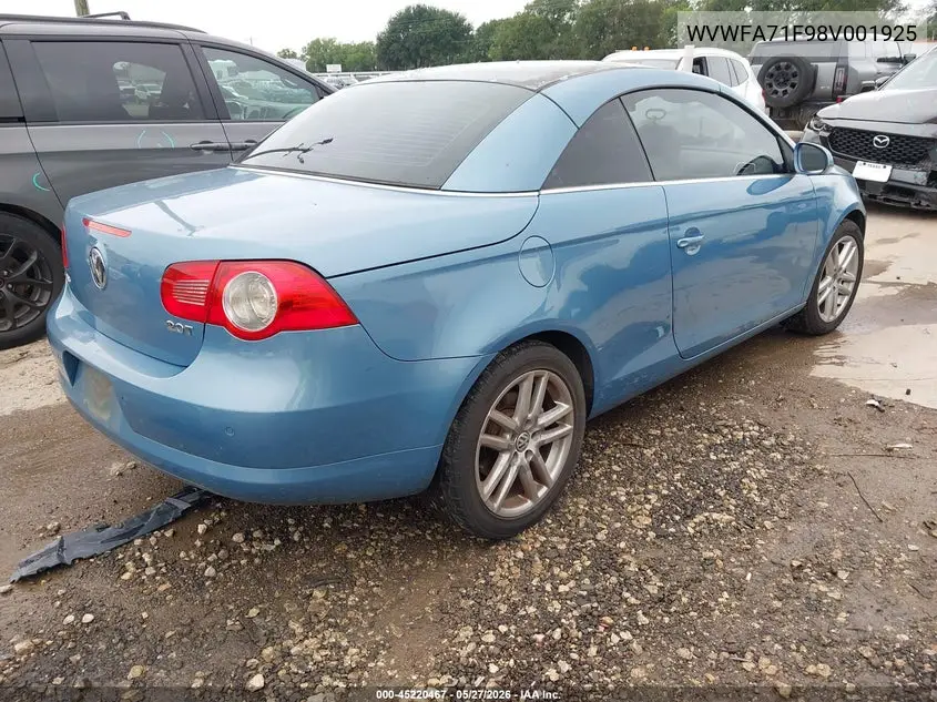 2008 Volkswagen Eos Lux VIN: WVWFA71F98V001925 Lot: 45220467