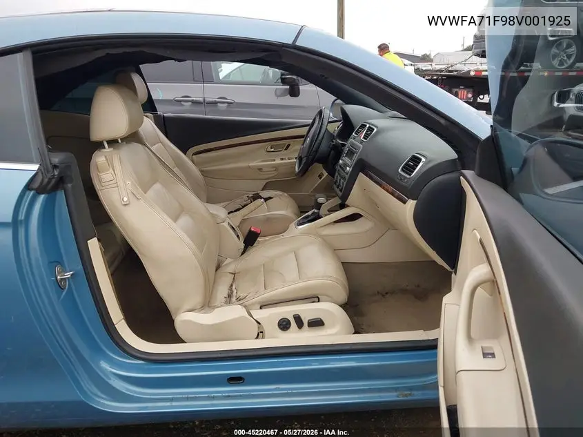 2008 Volkswagen Eos Lux VIN: WVWFA71F98V001925 Lot: 45220467