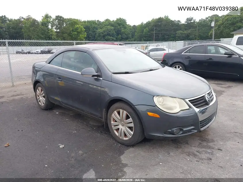 2008 Volkswagen Eos Komfort/Turbo VIN: WVWAA71F48V039380 Lot: 45282522