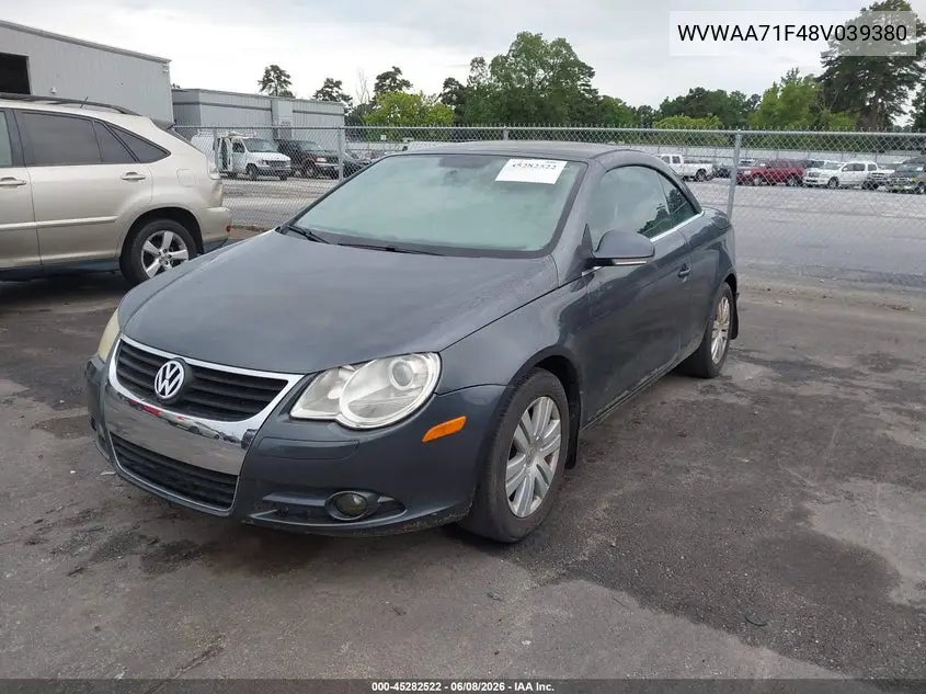 2008 Volkswagen Eos Komfort/Turbo VIN: WVWAA71F48V039380 Lot: 45282522