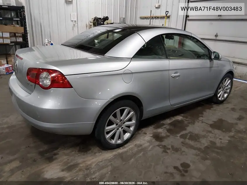 2008 Volkswagen Eos Komfort VIN: WVWBA71F48V003483 Lot: 45428688