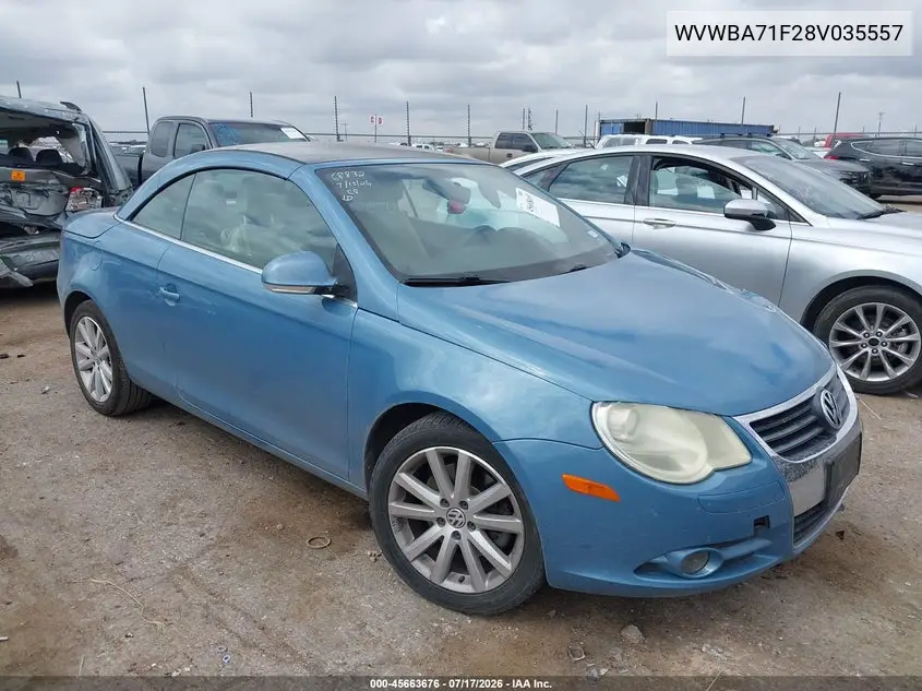 2008 Volkswagen Eos Komfort VIN: WVWBA71F28V035557 Lot: 45663676