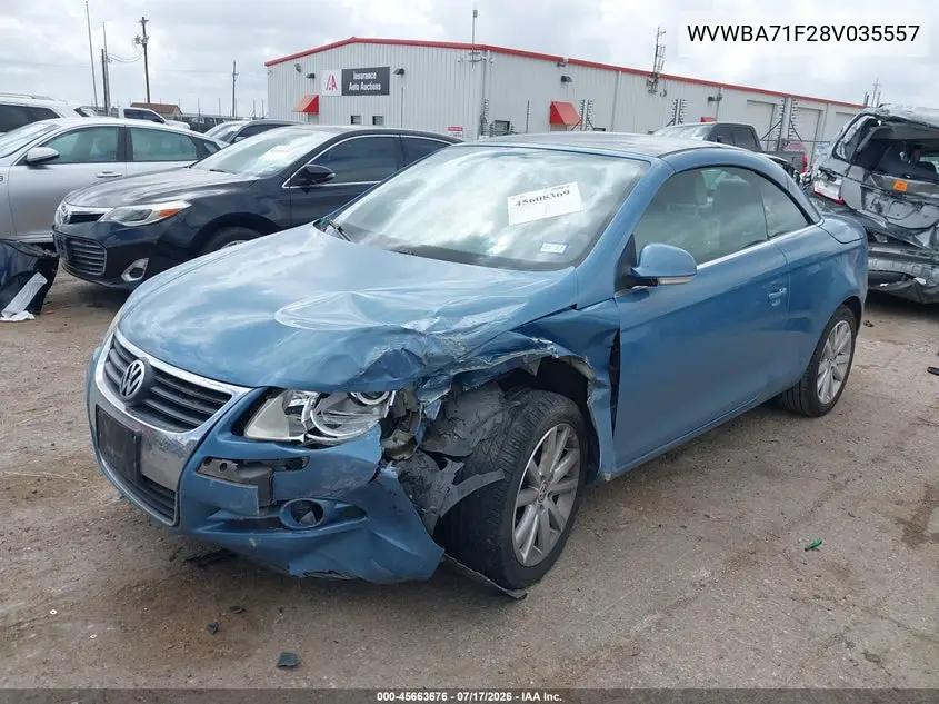 2008 Volkswagen Eos Komfort VIN: WVWBA71F28V035557 Lot: 45663676