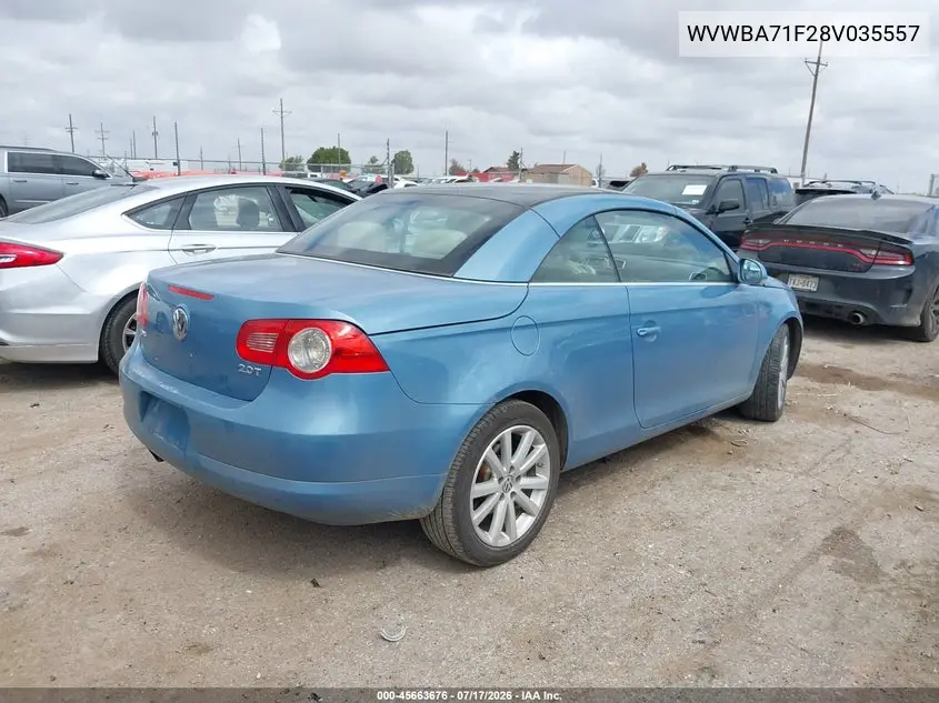 2008 Volkswagen Eos Komfort VIN: WVWBA71F28V035557 Lot: 45663676
