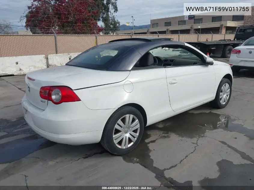 2009 Volkswagen Eos Komfort VIN: WVWBA71F59V011755 Lot: 44008829