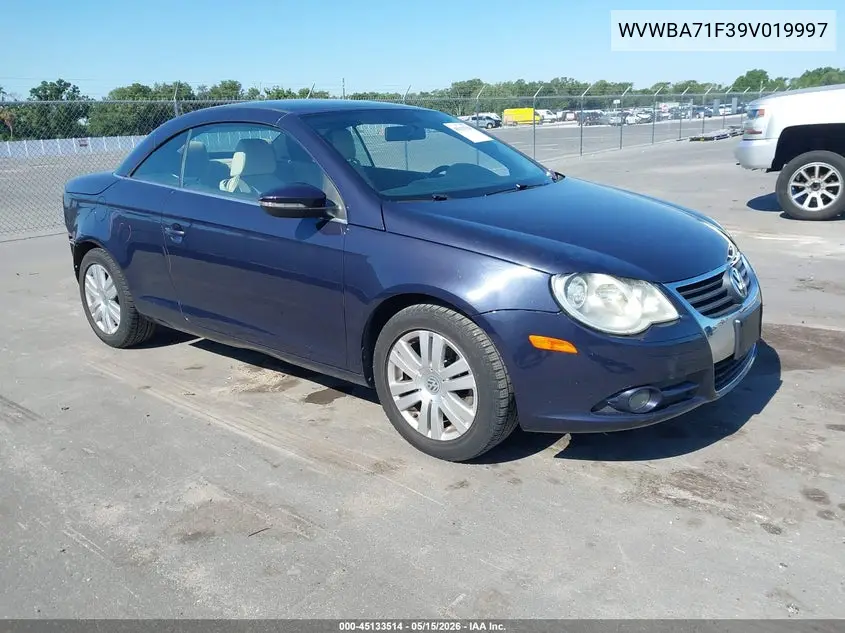 2009 Volkswagen Eos Komfort VIN: WVWBA71F39V019997 Lot: 45133514