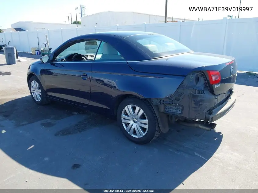 2009 Volkswagen Eos Komfort VIN: WVWBA71F39V019997 Lot: 45133514