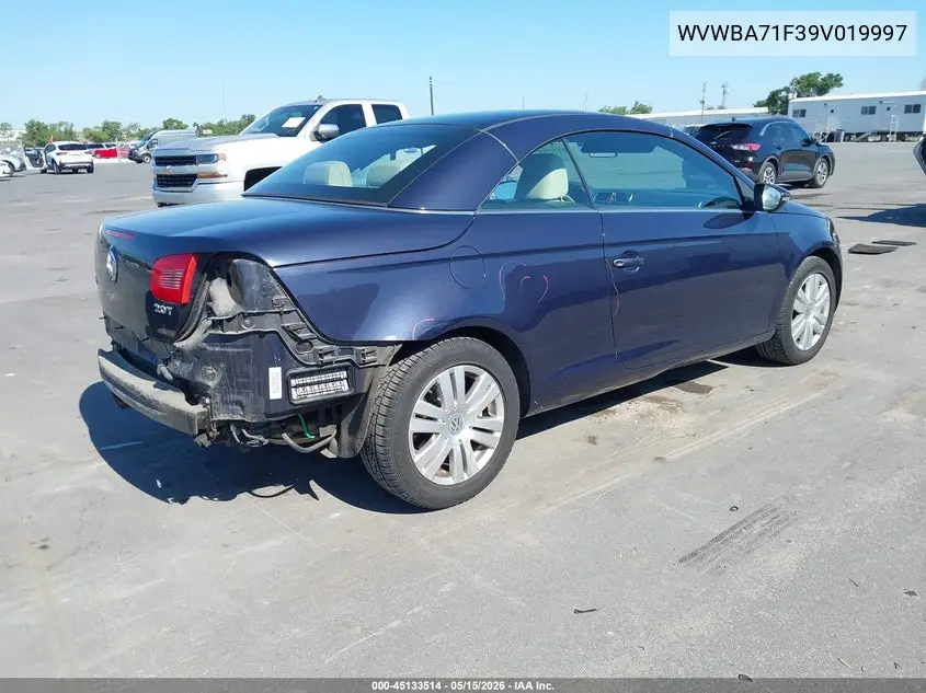 2009 Volkswagen Eos Komfort VIN: WVWBA71F39V019997 Lot: 45133514