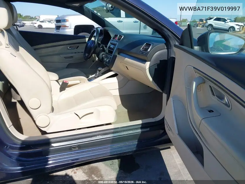 2009 Volkswagen Eos Komfort VIN: WVWBA71F39V019997 Lot: 45133514