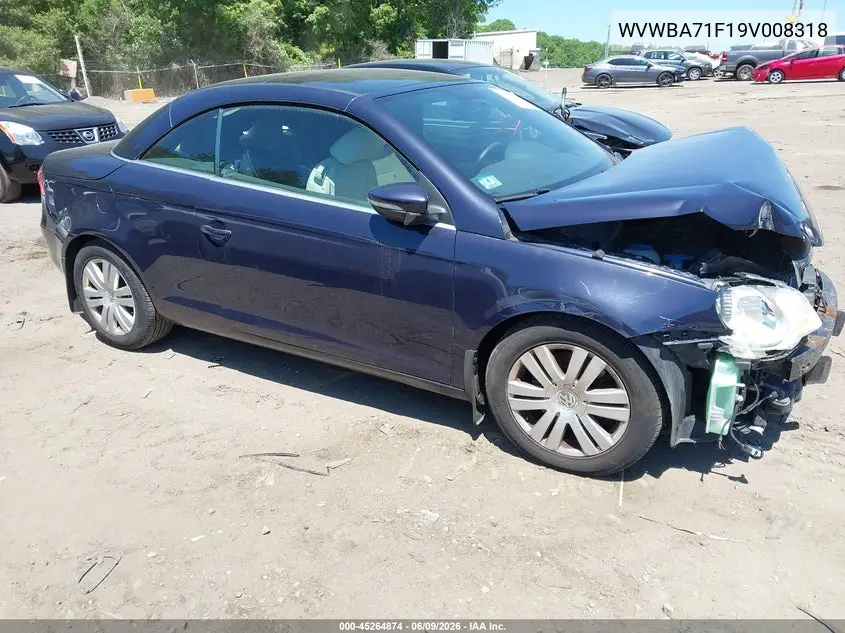 2009 Volkswagen Eos Komfort VIN: WVWBA71F19V008318 Lot: 45264874
