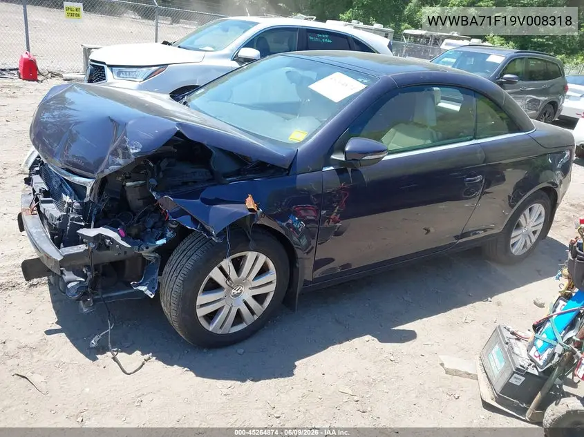 2009 Volkswagen Eos Komfort VIN: WVWBA71F19V008318 Lot: 45264874