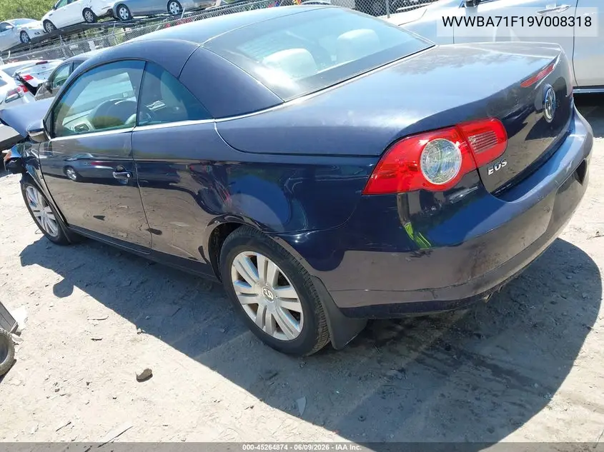 2009 Volkswagen Eos Komfort VIN: WVWBA71F19V008318 Lot: 45264874