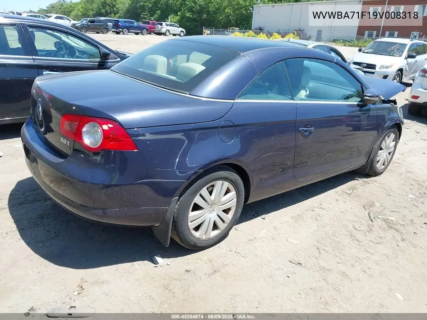 2009 Volkswagen Eos Komfort VIN: WVWBA71F19V008318 Lot: 45264874