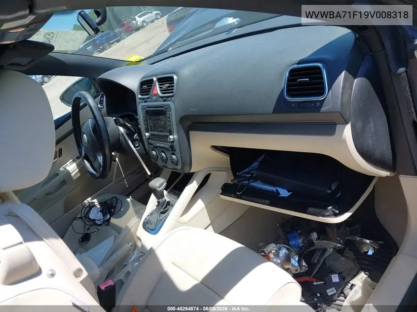 2009 Volkswagen Eos Komfort VIN: WVWBA71F19V008318 Lot: 45264874