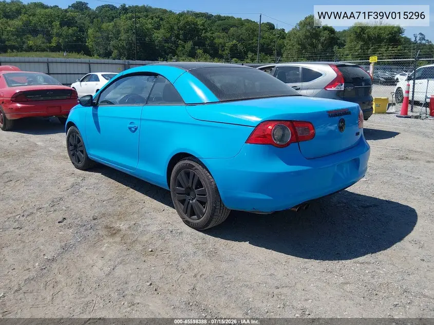 2009 Volkswagen Eos Komfort VIN: WVWAA71F39V015296 Lot: 45598388