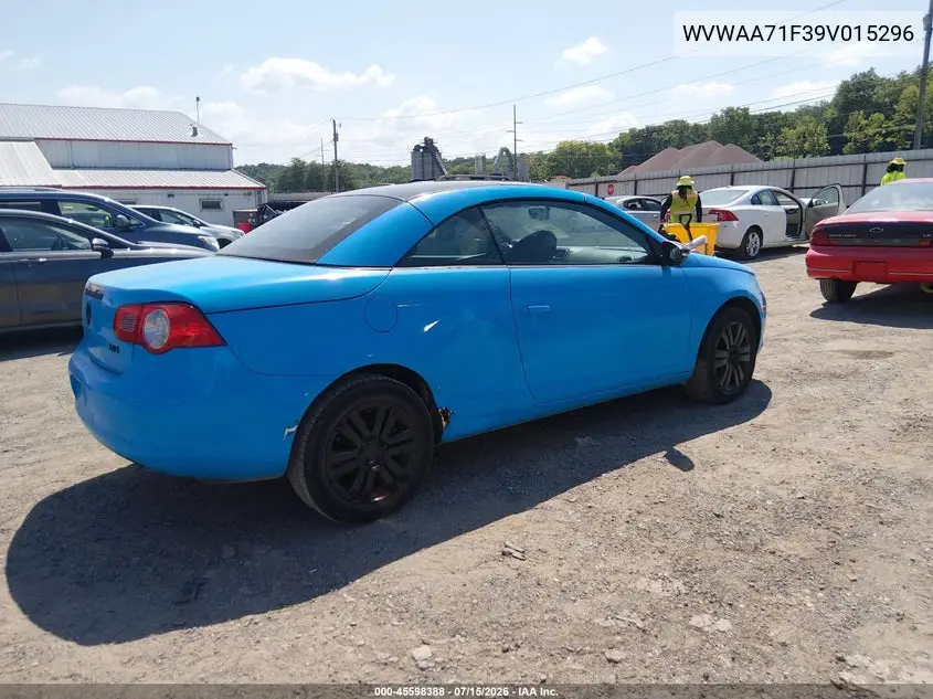 2009 Volkswagen Eos Komfort VIN: WVWAA71F39V015296 Lot: 45598388