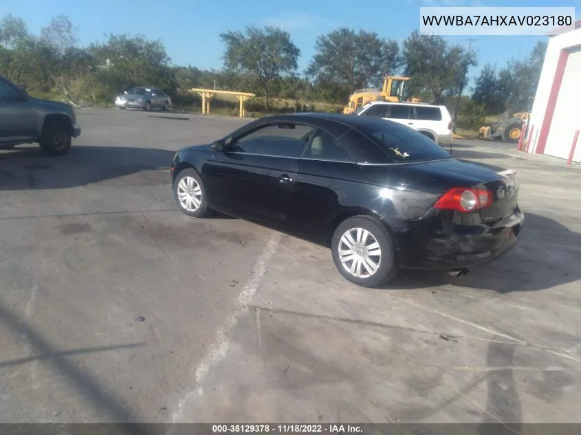 2010 Volkswagen Eos Komfort VIN: WVWBA7AHXAV023180 Lot: 35129378
