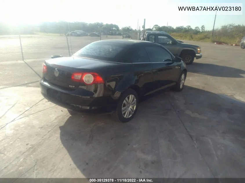 2010 Volkswagen Eos Komfort VIN: WVWBA7AHXAV023180 Lot: 35129378