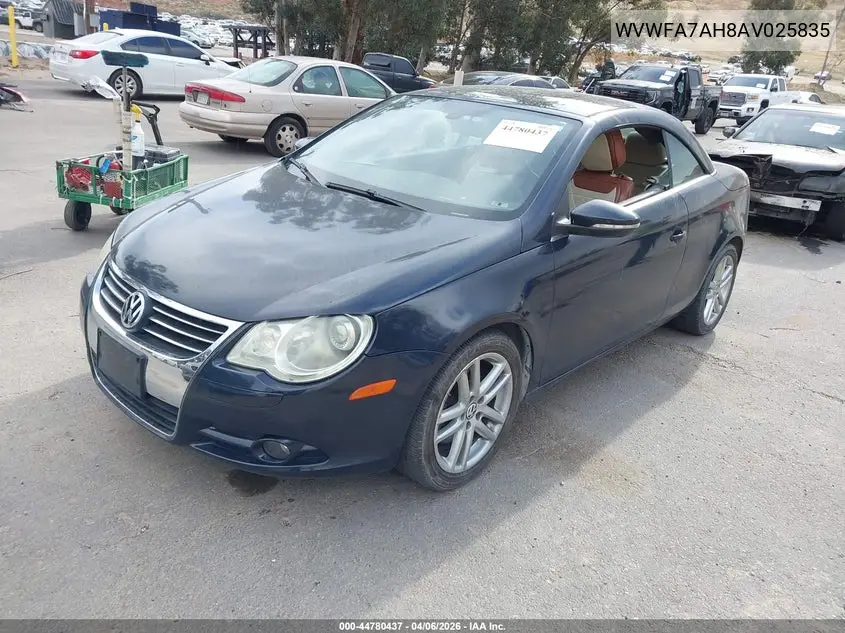 2010 Volkswagen Eos Lux VIN: WVWFA7AH8AV025835 Lot: 44780437