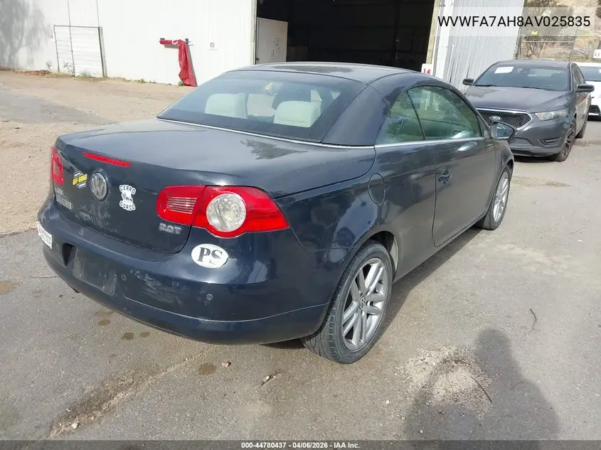 2010 Volkswagen Eos Lux VIN: WVWFA7AH8AV025835 Lot: 44780437