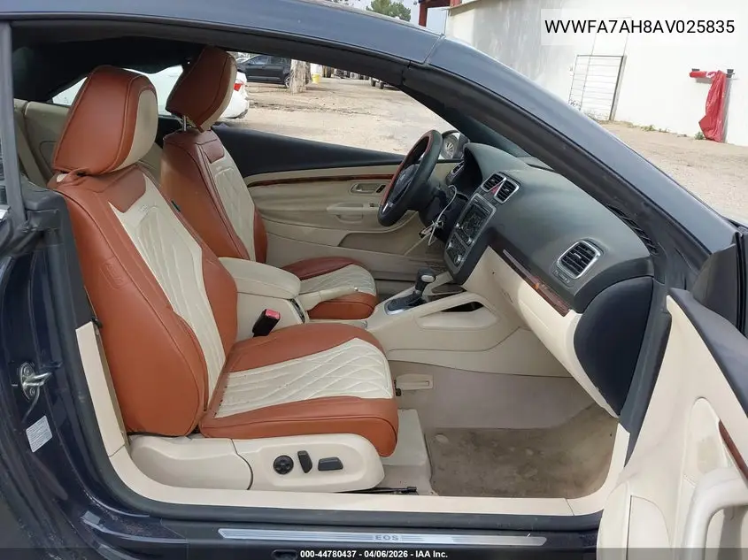 2010 Volkswagen Eos Lux VIN: WVWFA7AH8AV025835 Lot: 44780437