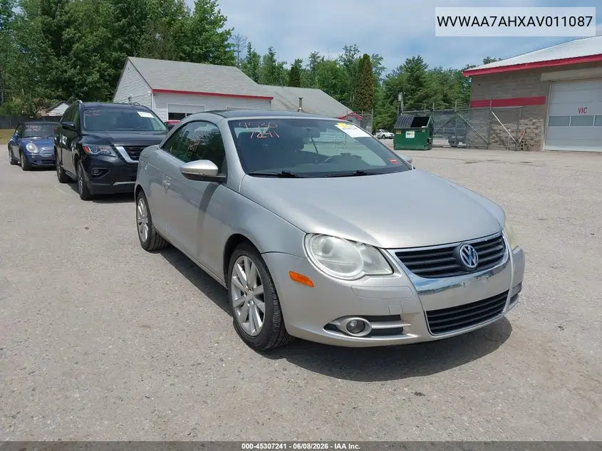 2010 Volkswagen Eos Komfort VIN: WVWAA7AHXAV011087 Lot: 45307241