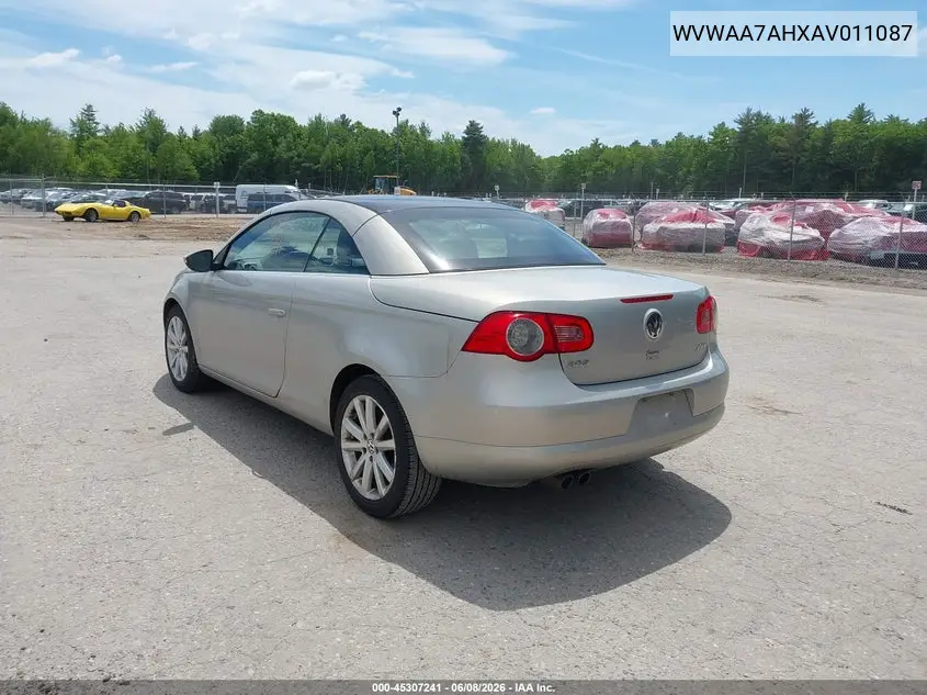 2010 Volkswagen Eos Komfort VIN: WVWAA7AHXAV011087 Lot: 45307241