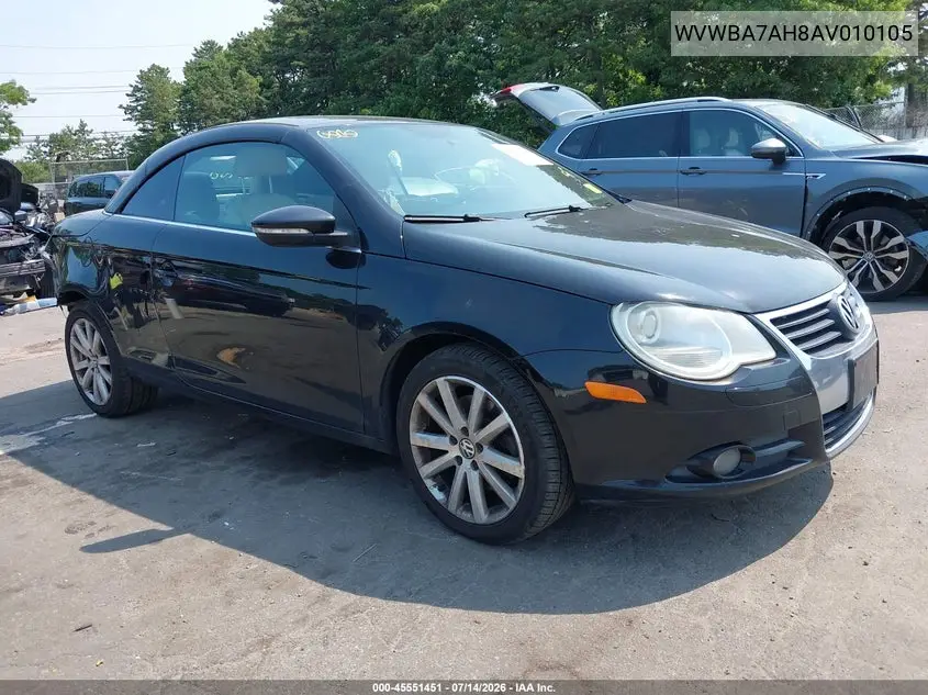 2010 Volkswagen Eos Komfort VIN: WVWBA7AH8AV010105 Lot: 45551451