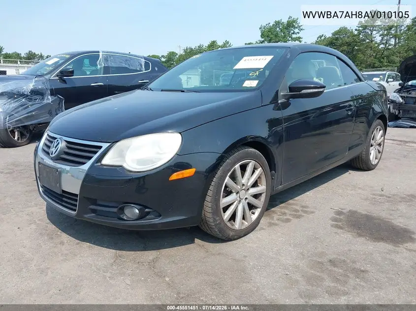 2010 Volkswagen Eos Komfort VIN: WVWBA7AH8AV010105 Lot: 45551451