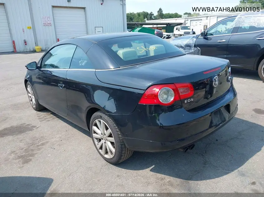2010 Volkswagen Eos Komfort VIN: WVWBA7AH8AV010105 Lot: 45551451