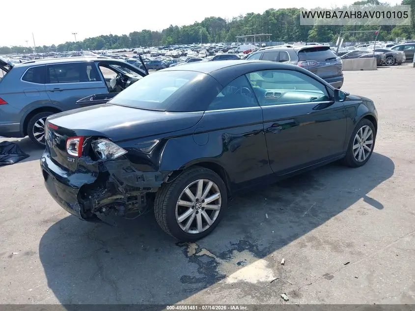 2010 Volkswagen Eos Komfort VIN: WVWBA7AH8AV010105 Lot: 45551451