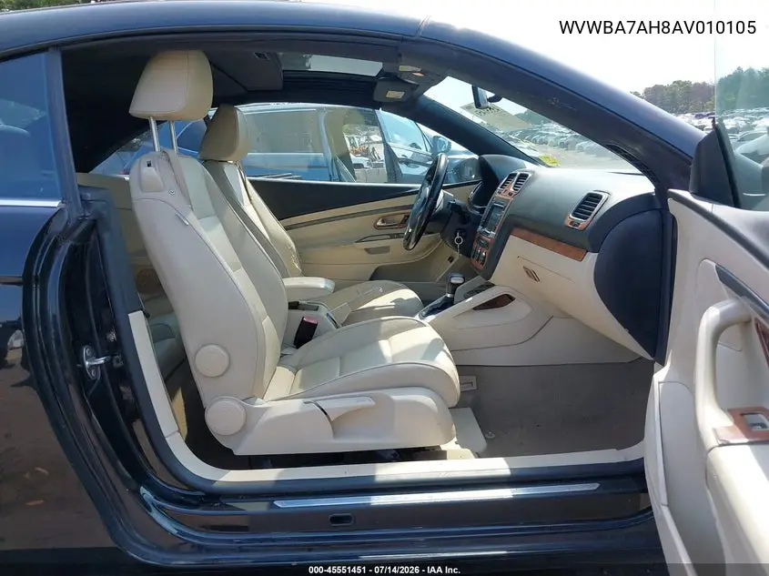 2010 Volkswagen Eos Komfort VIN: WVWBA7AH8AV010105 Lot: 45551451