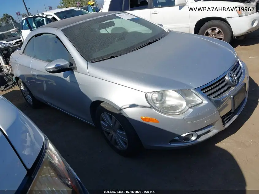 2010 Volkswagen Eos Komfort VIN: WVWBA7AH8AV019967 Lot: 45576445